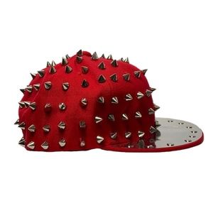 Silver Spike Studded Snapback